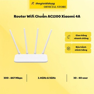 Bộ Phát Sóng Wifi Router Chuẩn AC1200 Xiaomi 4A Trắng - Hàng chính hãng