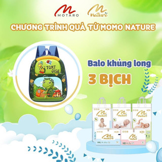 Bỉm momo nature combo 3b tặng balo cho bé
