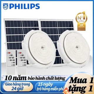 Philips mua 1 tặng 1 đèn năng lượng mặt trời siêu sáng loại pha thế hệ mới 50w,100w,200w,500w vỏ nhôm bảo hành 5 năm