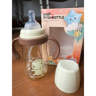 Bình sữa cổ rộng hoạ tiết sư tử 240ml/300ml