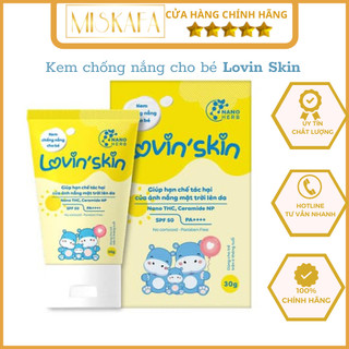LOVIN SKIN Kem chống nắng cho bé, Kem chống nắng Lovin Skin, SPF50, PA++++ giúp bảo vệ làn da của bé