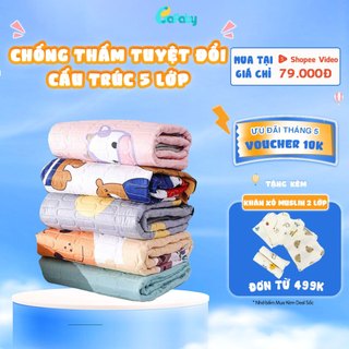 Tấm Lót Chống Thấm Cho Bé Cao Cấp Lớp Chần Bông An Toàn Không Kích Ứng Da BAFABY 231
