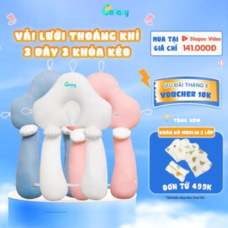 Gối Ôm Chữ U Cho Bé Vải Lưới Thoáng Khí Chống Giật Mình Méo Đầu Cho Bé Khi Nằm BAFABY 305
