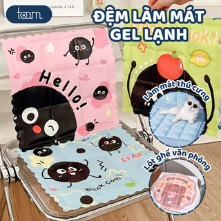 Đệm Nước Làm Mát Thú Cưng TOAM, Gel Lạnh Chống Tràn, Nệm Gel Mát Điều Hòa, Lót Ghế Ngồi, Tản Nhiệt Máy Tính