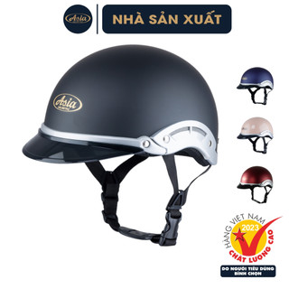 Mũ Bảo Hiểm Nửa Đầu  Asia MT-126 Chính Hãng, Nón Bảo Hiểm 1/2 Hợp Nam Nữ  Bảo Hành 1 Năm