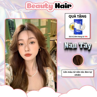 Thuốc nhuộm tóc Nâu Tây, bảo vệ tóc không gây khô sơ tóc, nhuộm tóc Nâu Tây, thuốc nhuộm tóc nâu, nhuộm tóc nâu