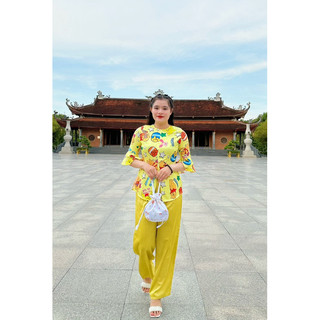 đồ bộ bà ba tay loe cho mẹ và bé
