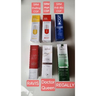 Sữa rửa mặt: CGF(vàng, đỏ, xanh),RAVIS, Doctor Queen, REGALLY