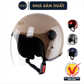 Mũ Bảo Hiểm 3/4 Có Kính Asia MT-124K Phù Hợp Nam Nữ, Nón Bảo Hiểm 3/4 Chính Hãng Bảo Hành 12 Tháng