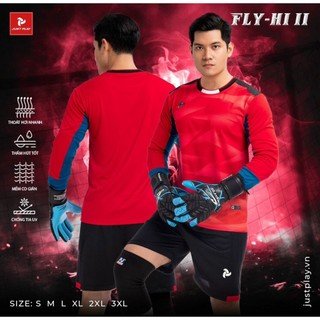 Quần áo thủ môn tay dài, bộ đồ đá banh có mút đệm tay và đệm đùi bảo vệ Fly-Hi 2 - Dungcusport