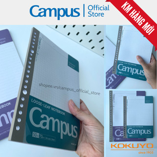 Giấy đục lỗ loose-leaf binder refill thay thế ruột sổ còng a5/b5 50/100 tờ 70gsm chính hãng campus