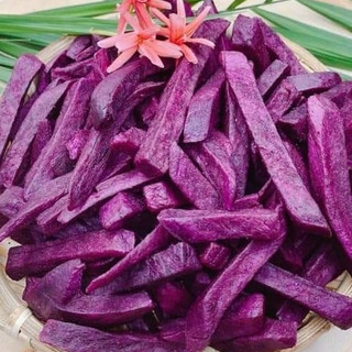 1 KG- Khoai lang tím cọng sấy giòn