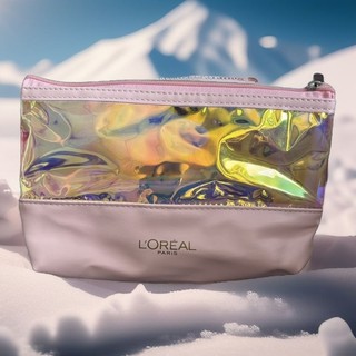 Túi ví đựng mỹ phẩm màu hồng cute quà tặng khuyến mãi loreal