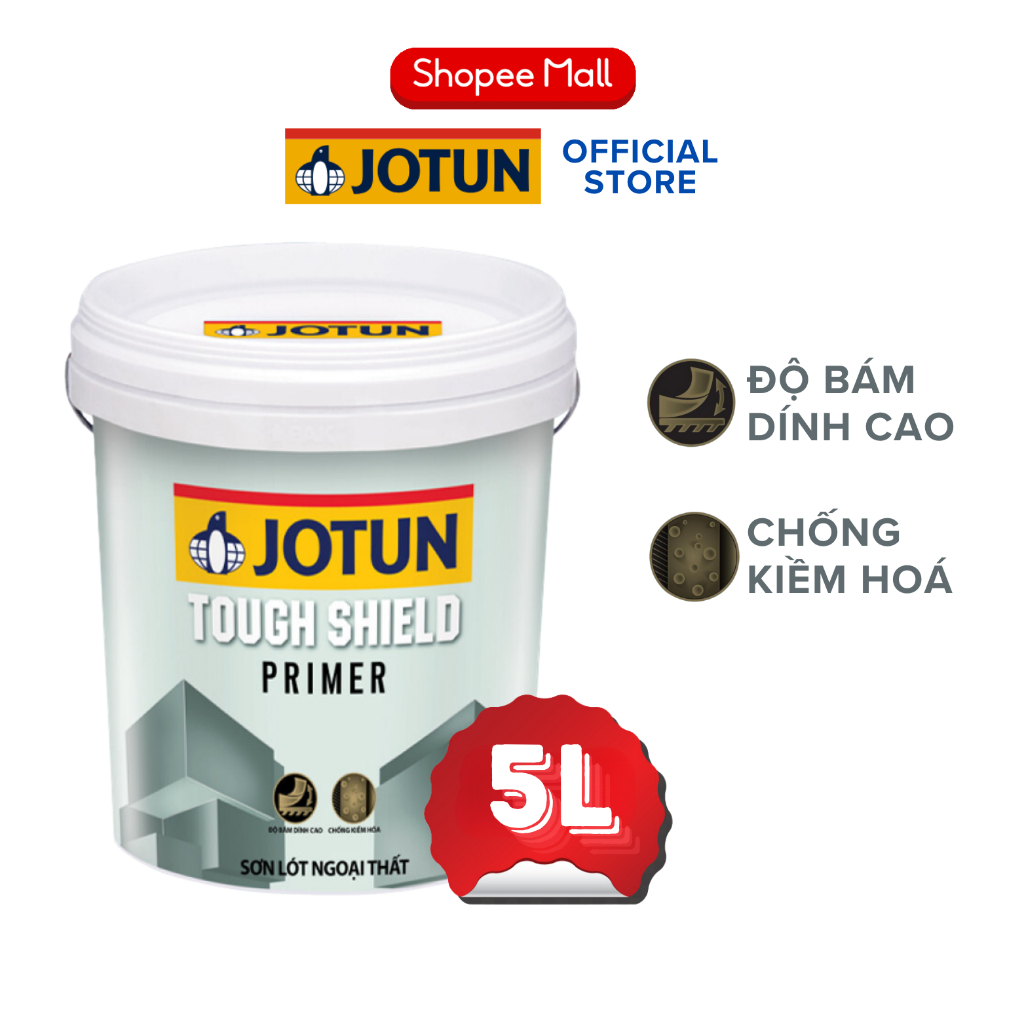 5L - Sơn lót chống kiềm ngoại thất Jotun Tough shield Primer