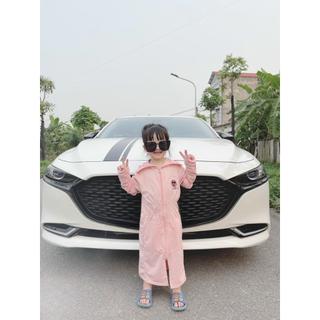 Áo nắng dáng dài cho bé gái, áo chống nắng cho bé, áo choàng nắng toàn thân dáng dài vải thông hơi bé gái