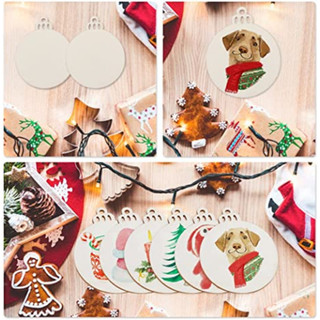Combo 10 trái châu trang trí cây thông noel, gỗ trơn