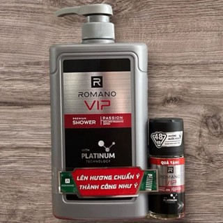 sữa tắm Nam Romano vip passion 650g tặng lăn khử mùi cao cấp