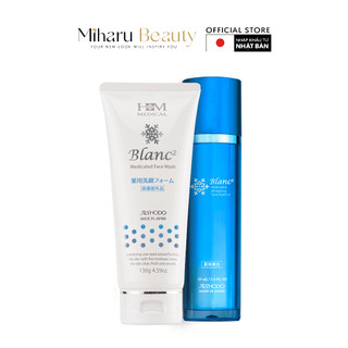 Combo cải thiện, ngừa thâm nám - Blanc2 Face Wash, Face Essence