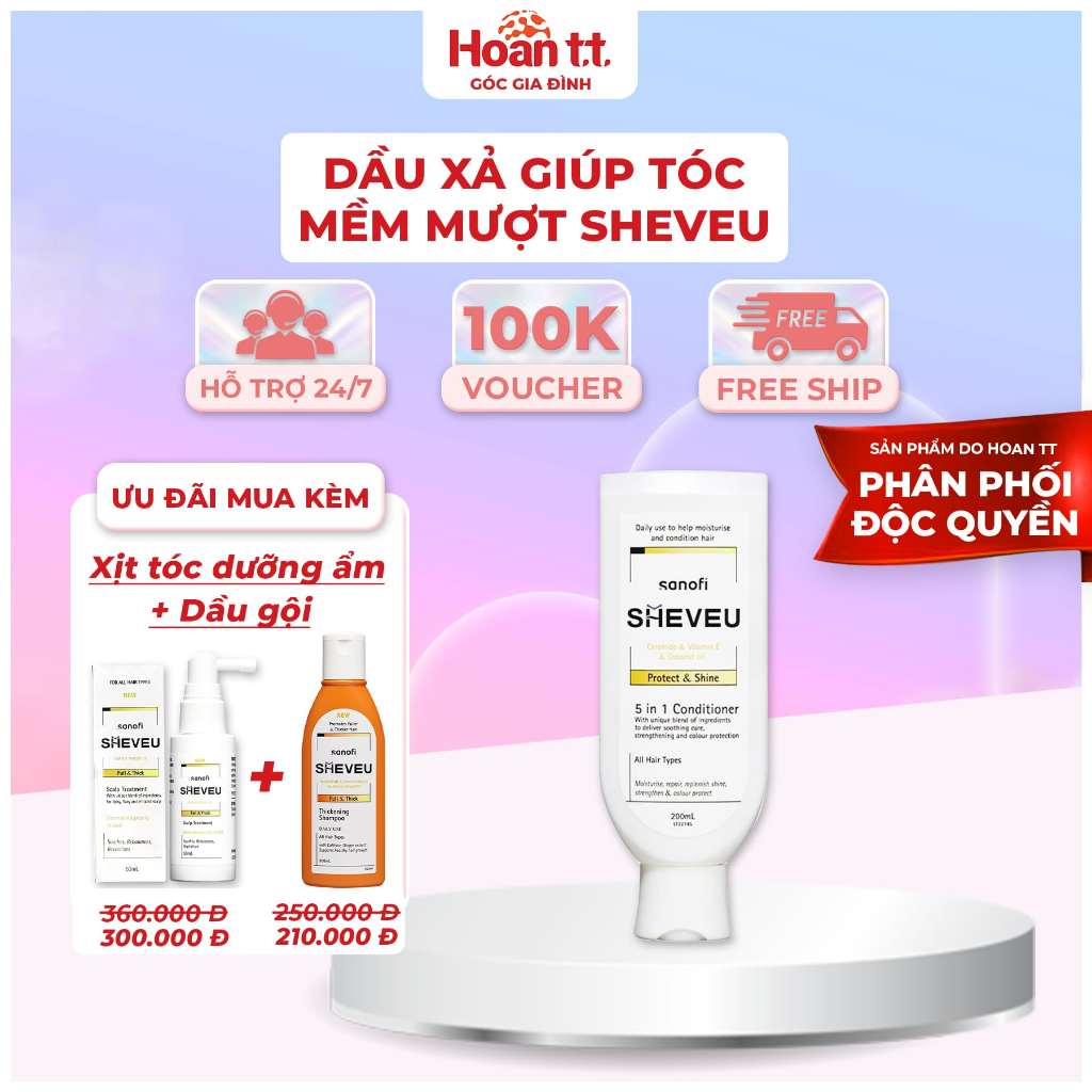 Dầu Xả Phục Hồi Chuyên Sâu Cho Tóc Sheveu 200ml