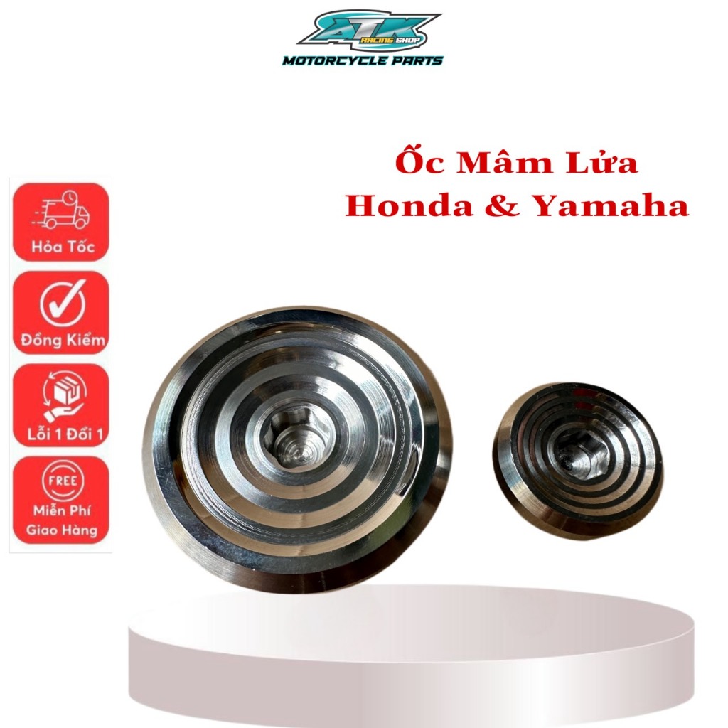 Ốc mâm lửa cho xe Wave, Dream, Sirius Honda và Yamaha