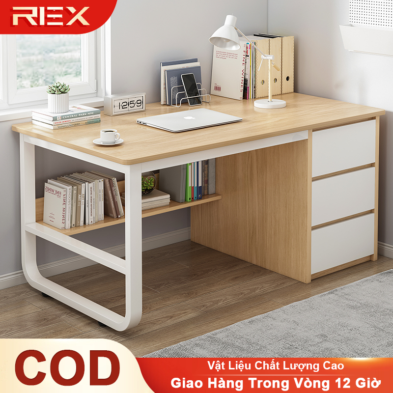 REX Bàn Làm Việc 3 hộc tủ phủ Hạn chế trầy xước Phong Cách Hiện Đại Nội Thất Tiết Kiệm