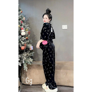 [KÈM HÌNH THẬT] SET NHUNG DÀI ĐÍNH ĐÁ HÌNH THÁP