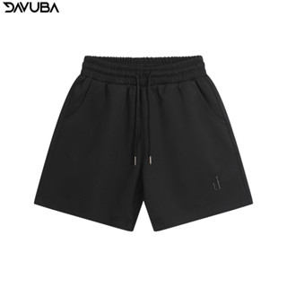 Quần short D trơn DAVUBA trên gối nam nữ SM088