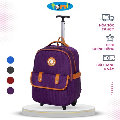 Balo kéo học sinh Tomi B19 chất liệu chống nước, gọn nhẹ, cần kéo tháo rời