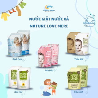 Nước giặt Nước xả Nature Love Mere Hàn Quốc an toàn cho da bé 1.3L