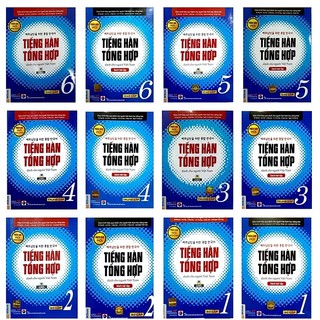 Sách Combo 12 cuốn tiếng Hàn tổng hợp dành cho người Việt Nam tập 1,2,3,4,5,6 kèm sách bài tập