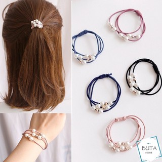 Quà tặng Thun cột tóc ngọc trai siêu dễ thương
