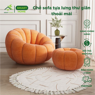 Ghế sofa tựa lưng thư giãn thoải mái, hình bông hoa
