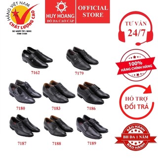 Giày tăng chiều cao da bò nhiều loại màu đen HP7162-76-79-80-83-86-87-88-89
