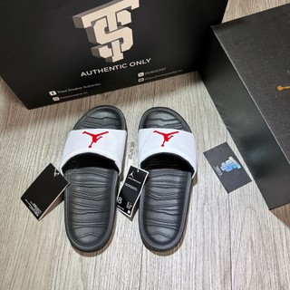 [CHÍNH HÃNG] Dép JorDan BREAK SLIDE WHITE BLACK RED AR6374 016 Full Box Tag auth
