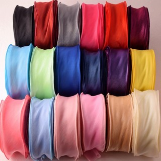 Ruy băng voan 4cm viền sóng cuộn 9 mét ruy băng đuôi cá gói quà buộc nơ hàng đẹp chất lượng giá tốt