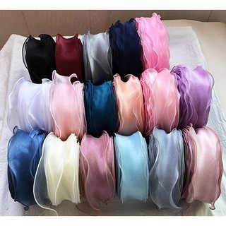 _Ruy Băng Voan Đuôi Cá Viền Sóng Cuộn 4cm_9m Nhiều Màu Dùng Gói Quà Buộc Nơ Hàng Đẹp Chất Lượng Loại 1
