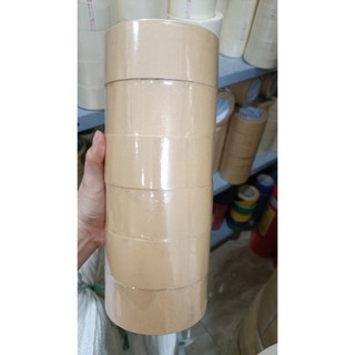 1 cuộn Băng keo da bò bóng,  giấy nâu không viết 48mm