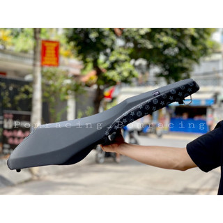 Yên Vario-Click 2 tầng bọc da phối hoạ tiết L.V