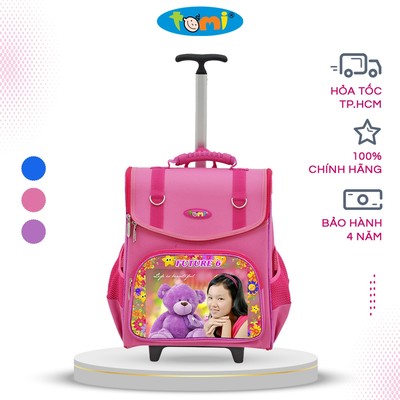 [Hình ngẫu nhiên] Cặp Kéo Học Sinh Tomi Future 6 chống gù, cần kéo êm nhẹ, nhiều ngăn