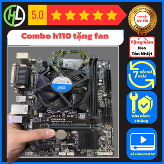 Combo GiGa h110+cpu i3 6100 tặng Fan zin