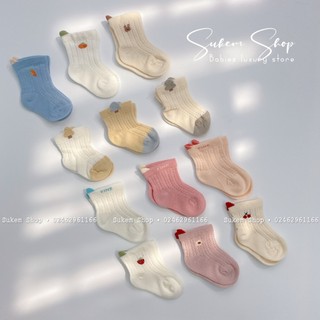 Set 3 đôi tất lưới in họa tiết nemo mỏng thoáng cho bé, tất lưới cho bé