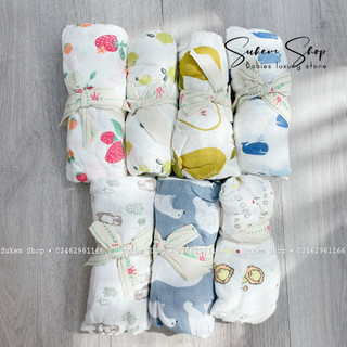 Khăn Tăm Aden Sợi Tre Siêu Mềm Mại An Toàn Cho Bé Kích Thước 120 x 120 cm