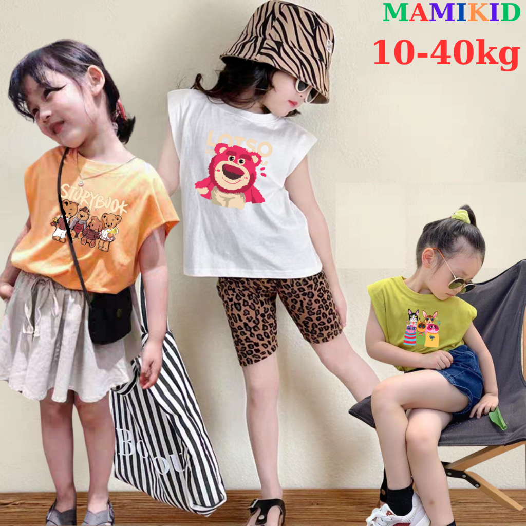 Áo Ba Lỗ Bé Gái, Áo Sát Nách Bé Gái Thun Cotton Đẹp, Thấm Mồ Hôi tốt