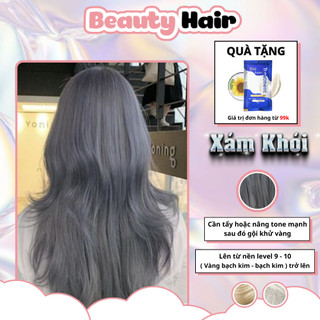Thuốc nhuộm tóc Xám Khói, bảo vệ tóc không gây khô sơ tóc, nhuộm tóc Xám Khói, thuốc nhuộm tóc Xám, thuốc nhuộm tóc Khói