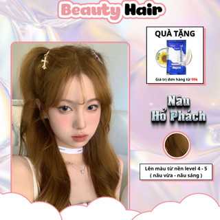 Thuốc nhuộm tóc Nâu Hổ Phách, bảo vệ tóc không gây khô sơ tóc, nhuộm tóc Nâu Hổ Phách,thuốc nhuộm tóc Nâu, nhuộm tóc nâu