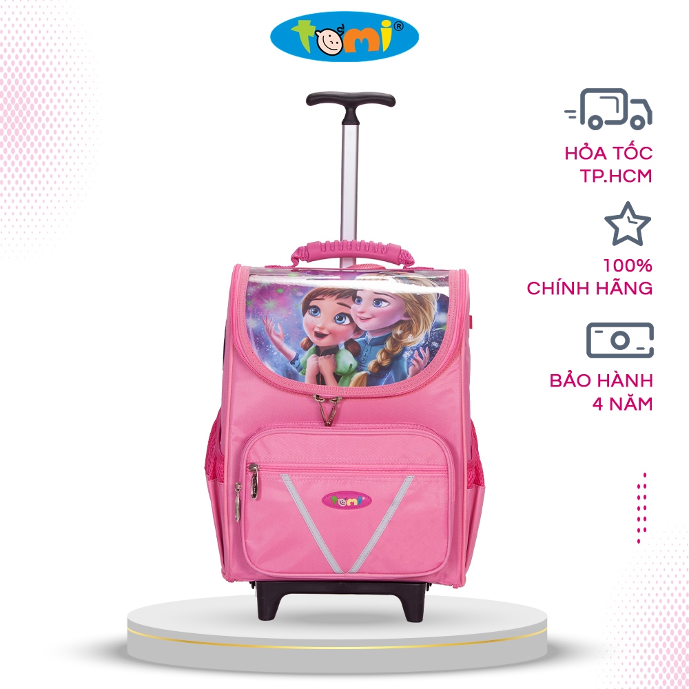 Ba lô kéo cho bé Tomi 9 (Hồng)