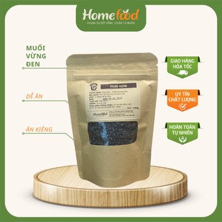 Muối vừng Homefood 100gr/ Muối vừng đen sạch