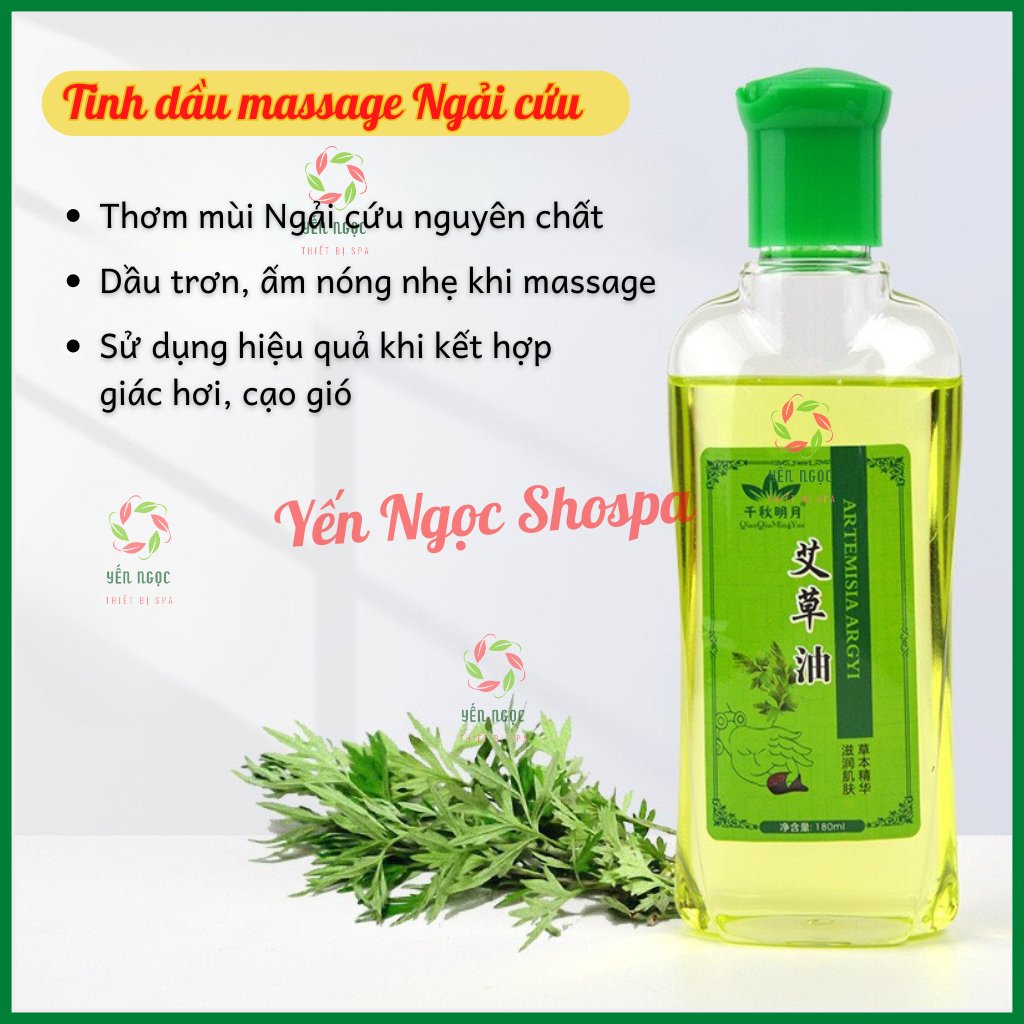 Tinh dầu massage body Qian Qiu Ming Yue 180ml massage giác hơi cạo gió, đả thông kinh lạc
