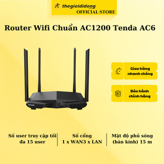Router wifi chuẩn ac1200 tenda ac6