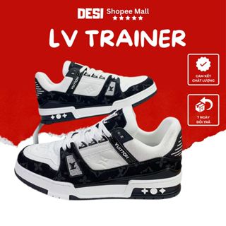 Giày Lv Thể Thao Nam Nữ TRENDLUXE Màu Đen Xanh Lá